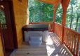 Frontier Log Cabin - Back Porch